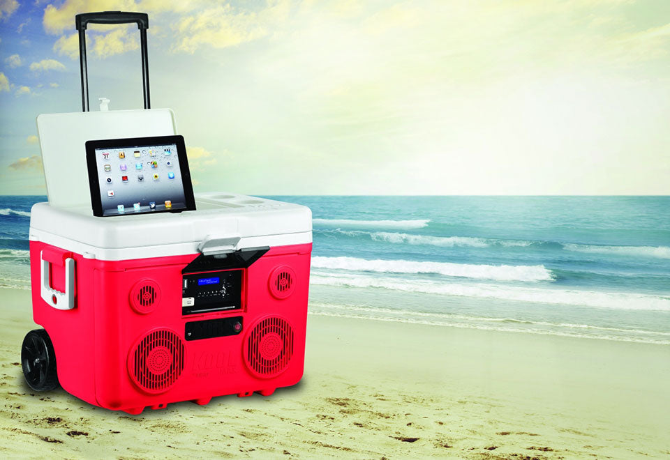40-Qt. Rolling Cooler with Bluetooth Sound System - image 2