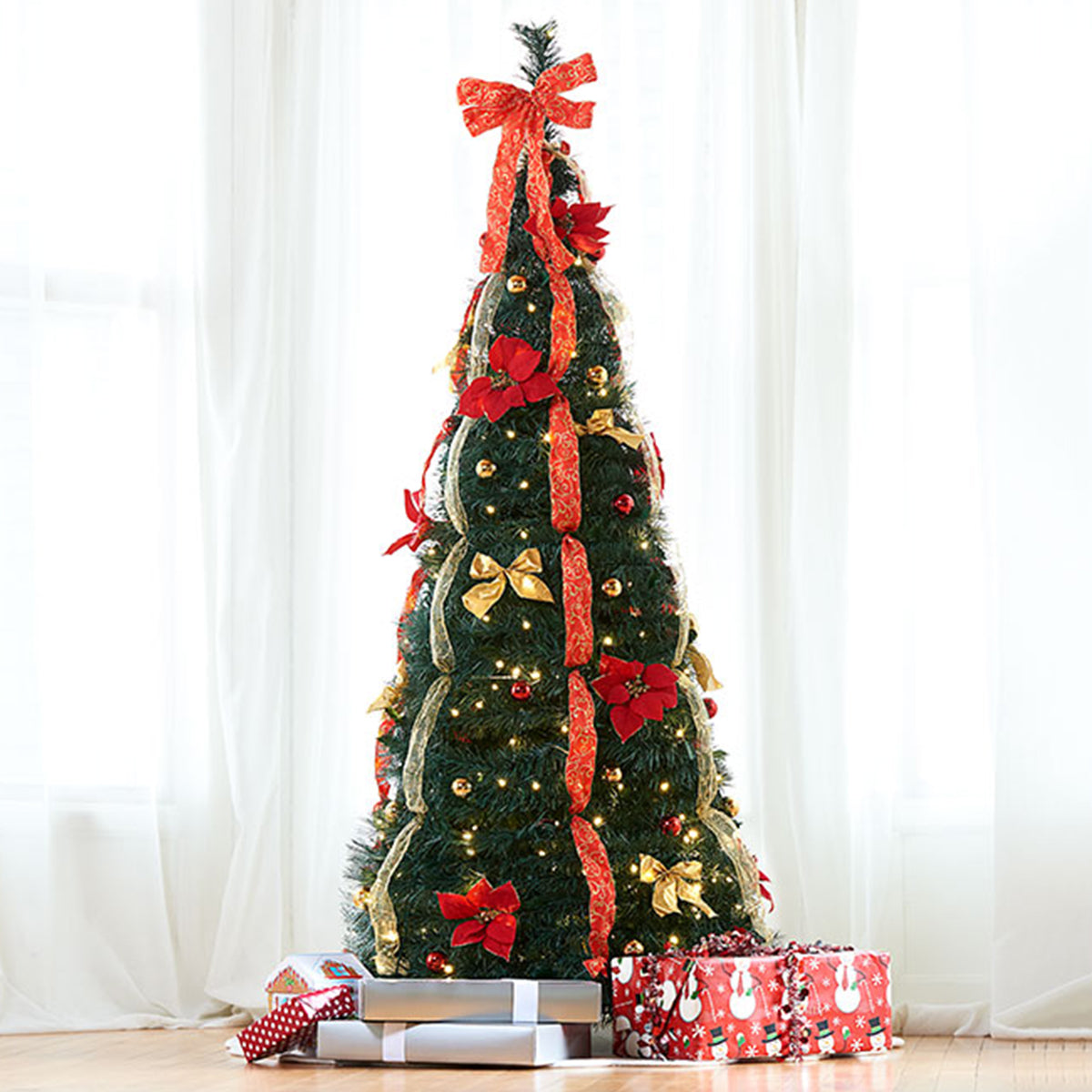 Pop-Up 6 Ft. LED Christmas Tree
