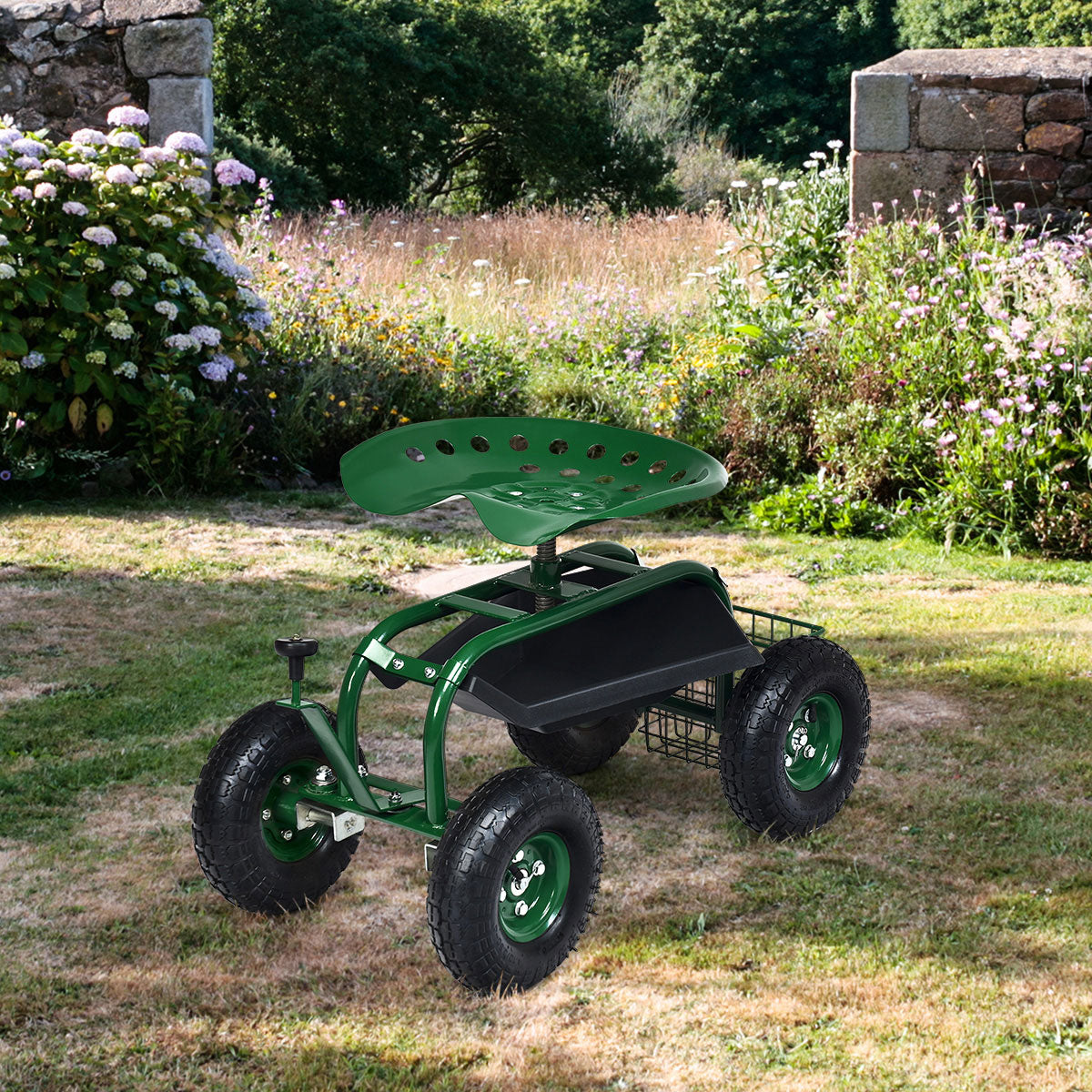 Heavy Duty Rolling Garden Seat - image 8