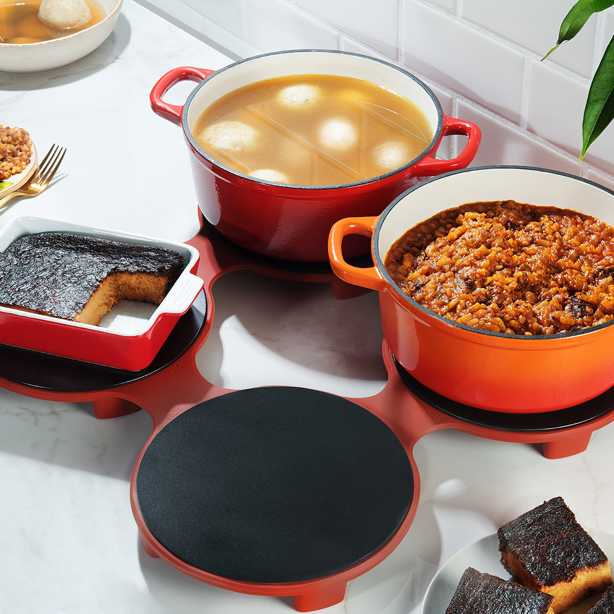Flexible 4-Dish Warming Tray - image 6