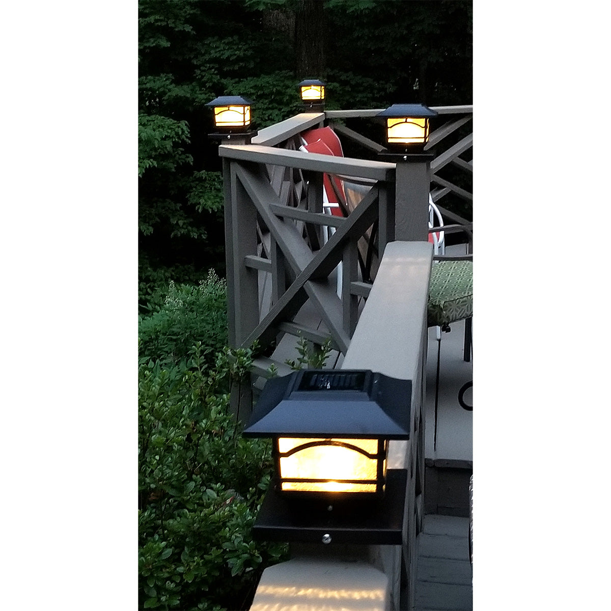 Solar Powered Post Lights (Set of 4) - image 5