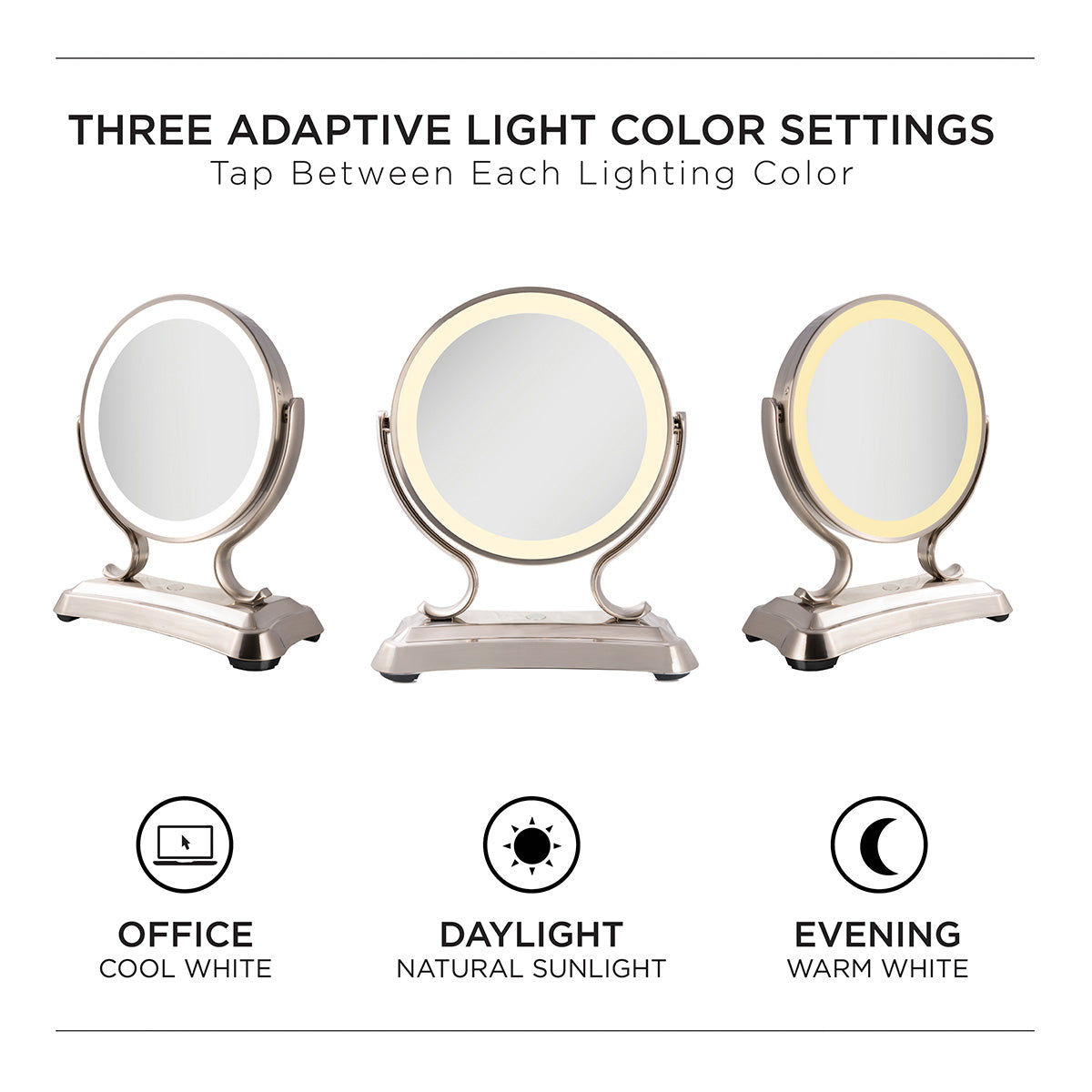 LED Lighted Glamour Makeup Mirror - image 5
