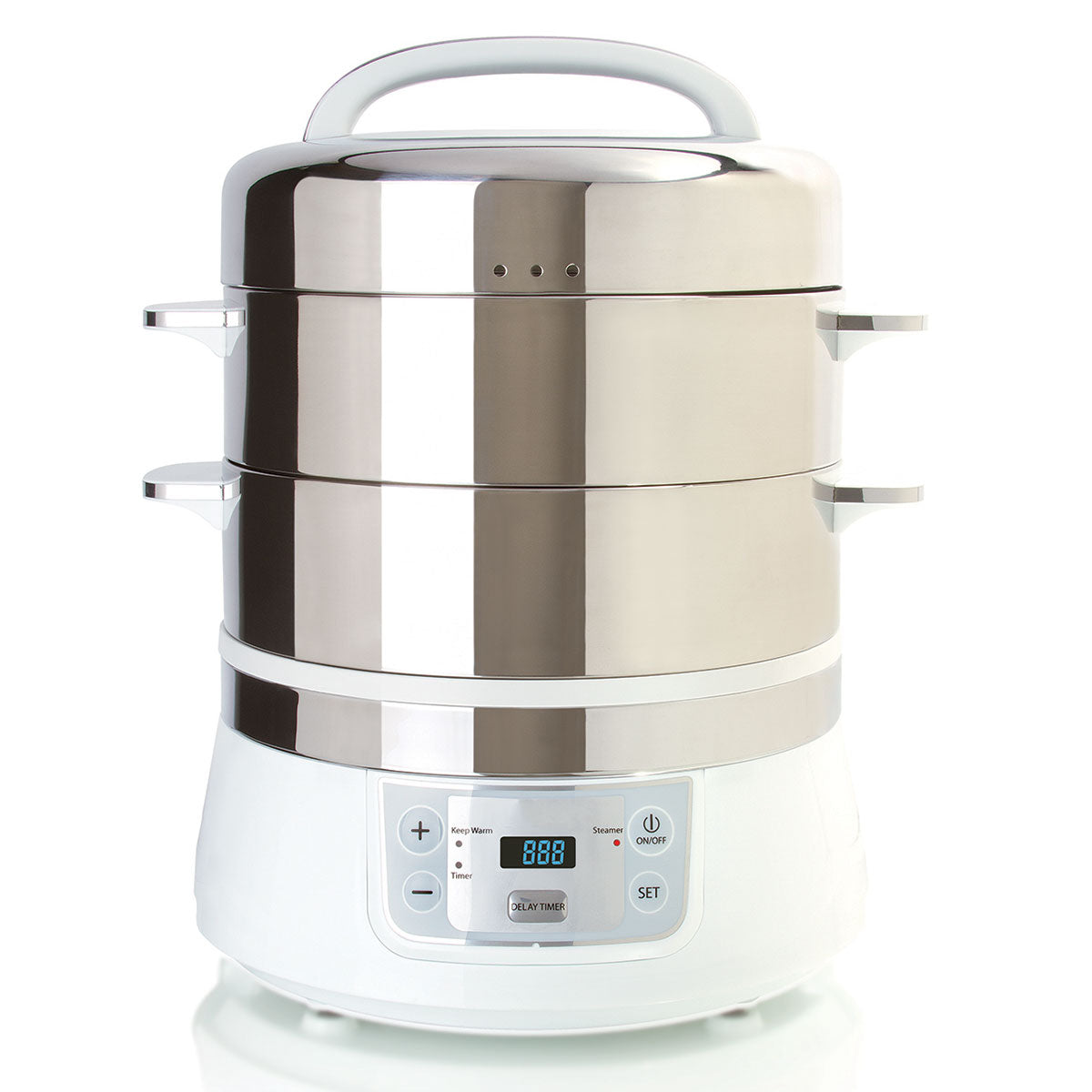 2-Tier Stainless Steel Electric Food Steamer - image 6