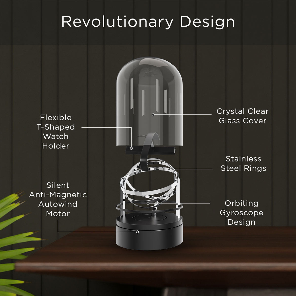 Luxury Glass Automatic Watch Winder - image 4