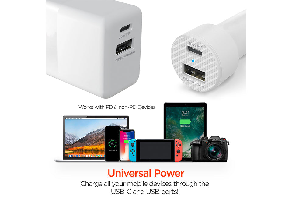 Fast Charge Dual Output Wall and Car Charger Set - image 8