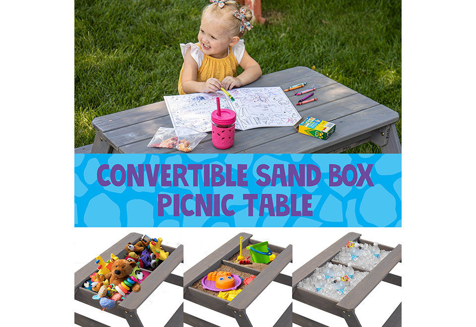 Convertible Sandbox with Table - image 2