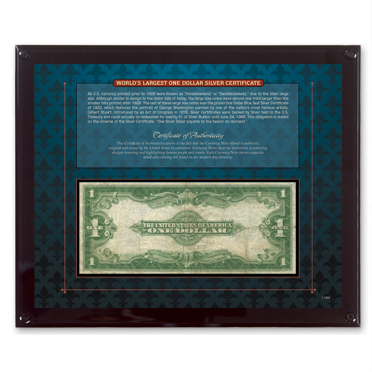 World's Largest One Dollar Silver Certificate - image 2