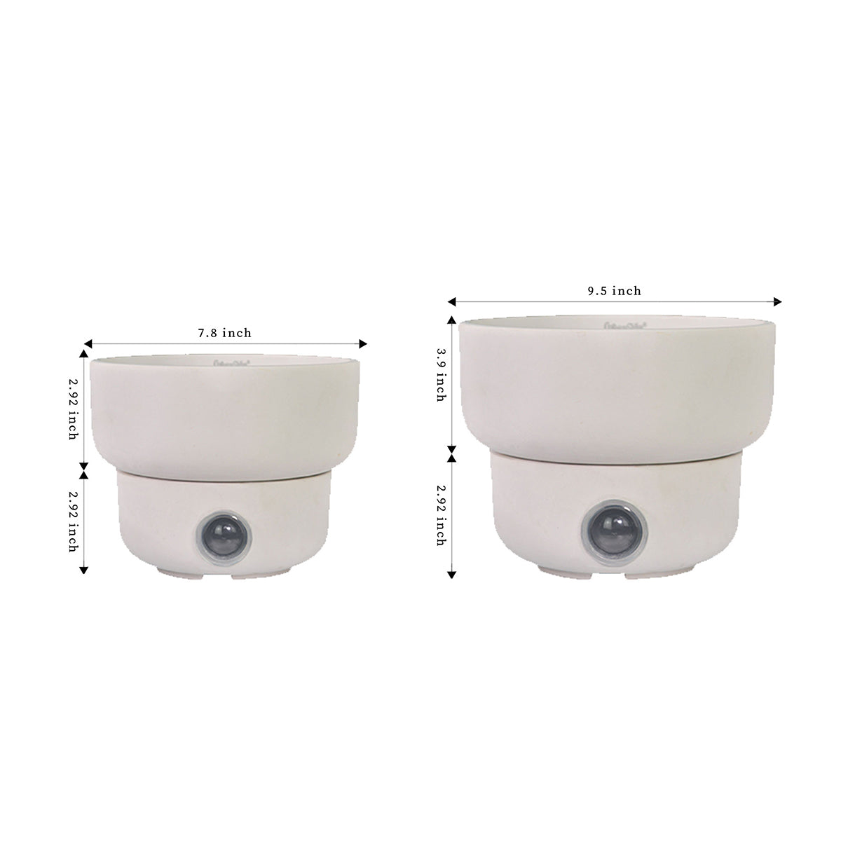 Self-Watering Low Bowl Pot System for Indoor Plants (Set of 2) - image 5