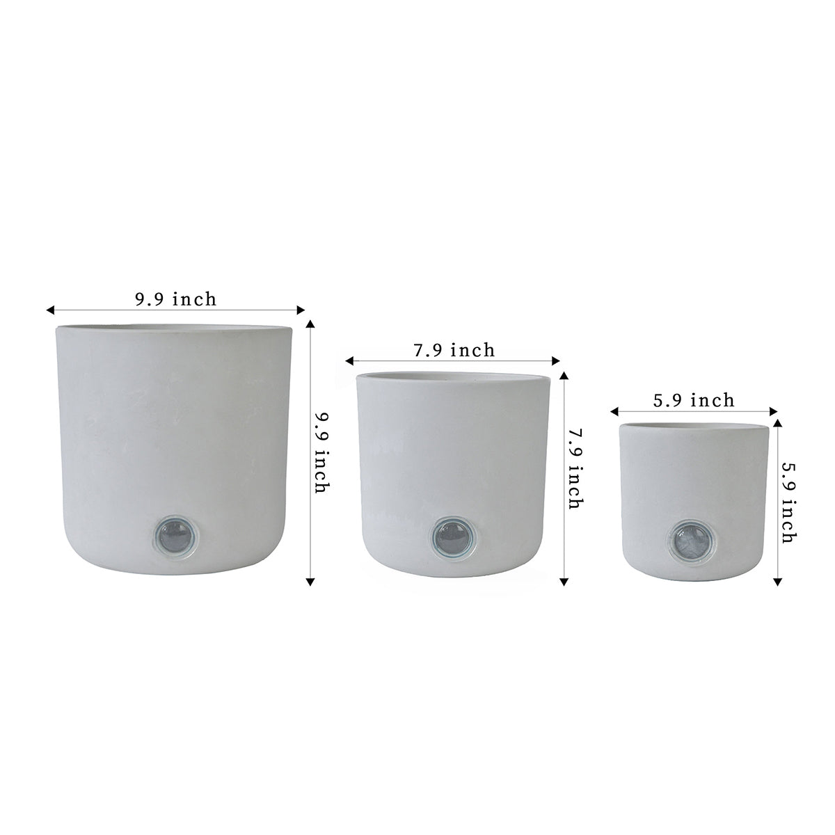 Self-Watering Tall Cylinder Pot System for Indoor Plants (Set of 3) - image 10