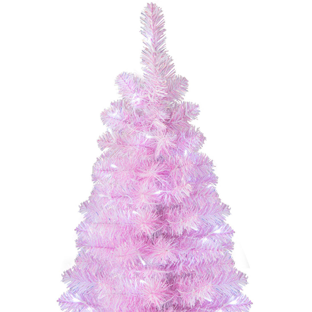 7' Pink Pre-lit Artificial Pencil Christmas Tree - image 3