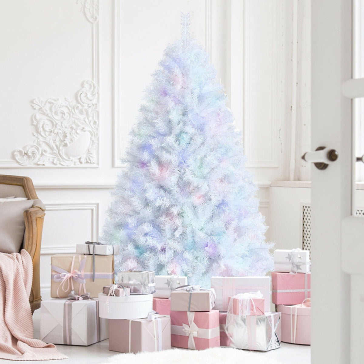 Iridescent Artificial Hinged Christmas Tree - image 9
