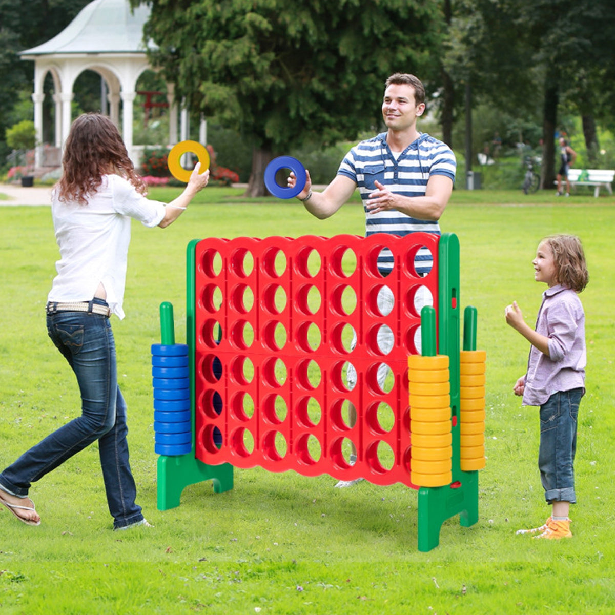 Jumbo 4-to-Score Game Set with 42 Jumbo Rings