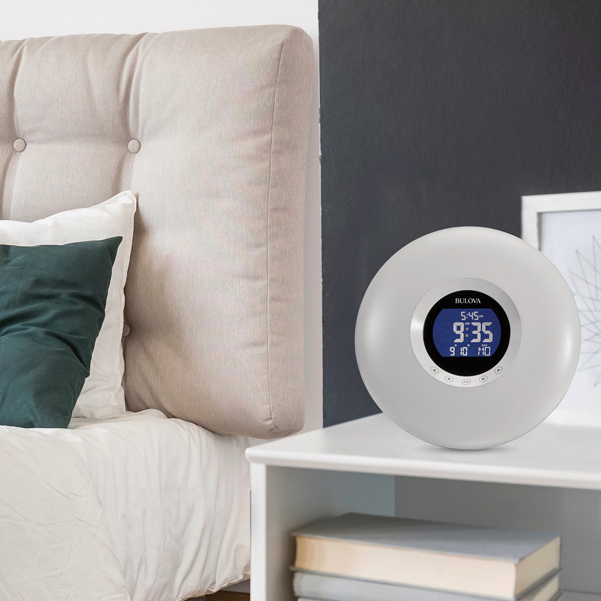 Bulova Multi-Wake LED Tabletop Alarm Clock