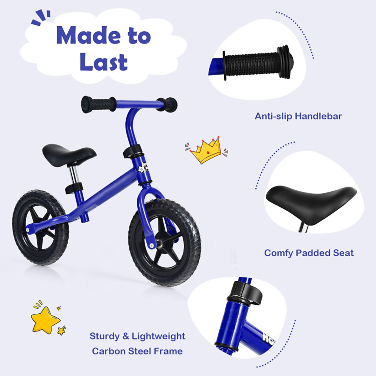 Kids Adjustable No Pedal Balance Bike - image 19