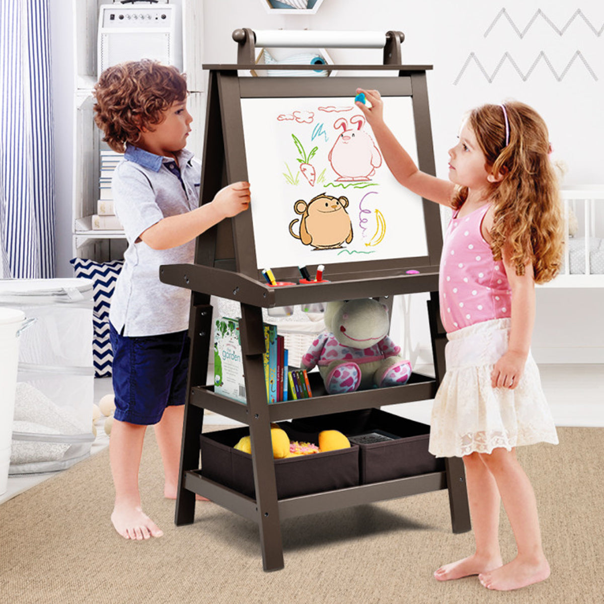 3-in-1 Kids Double-Sided Art Easel - image 3
