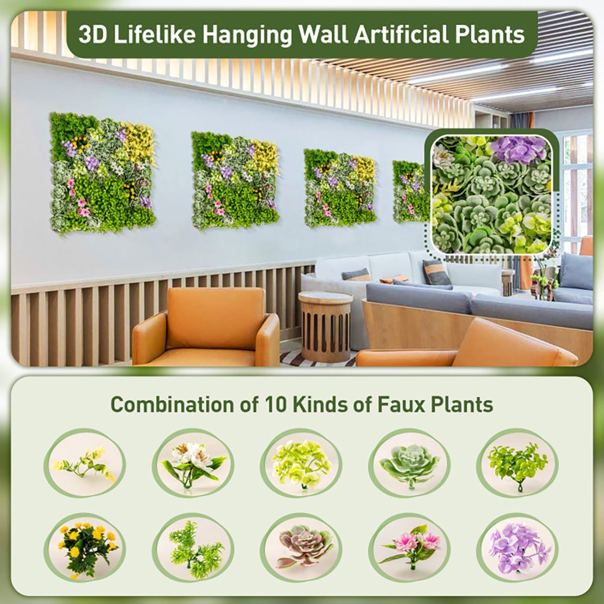 3D Hanging Succulents (Set of 2) - image 6