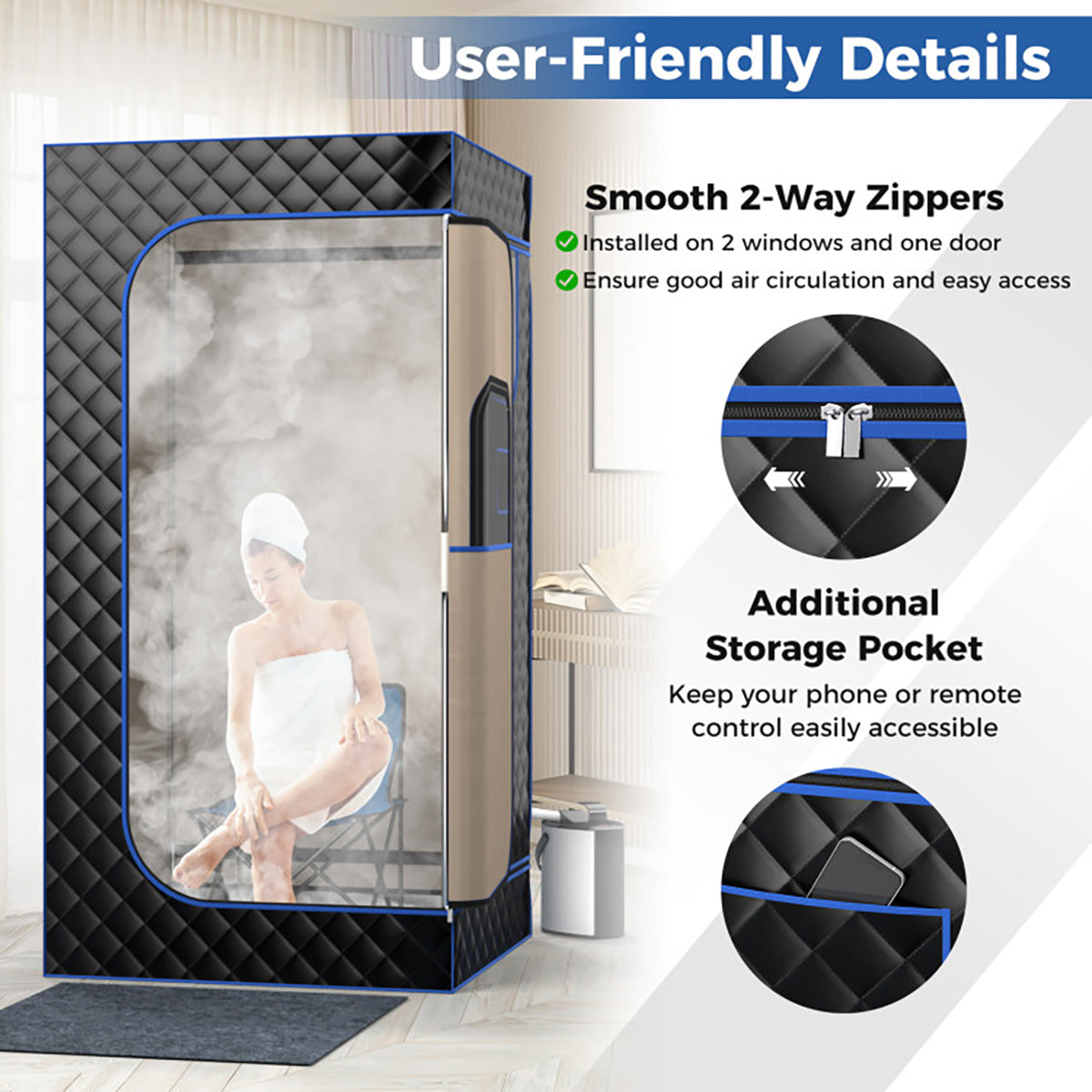 Portable Full Body Steam Sauna - image 28