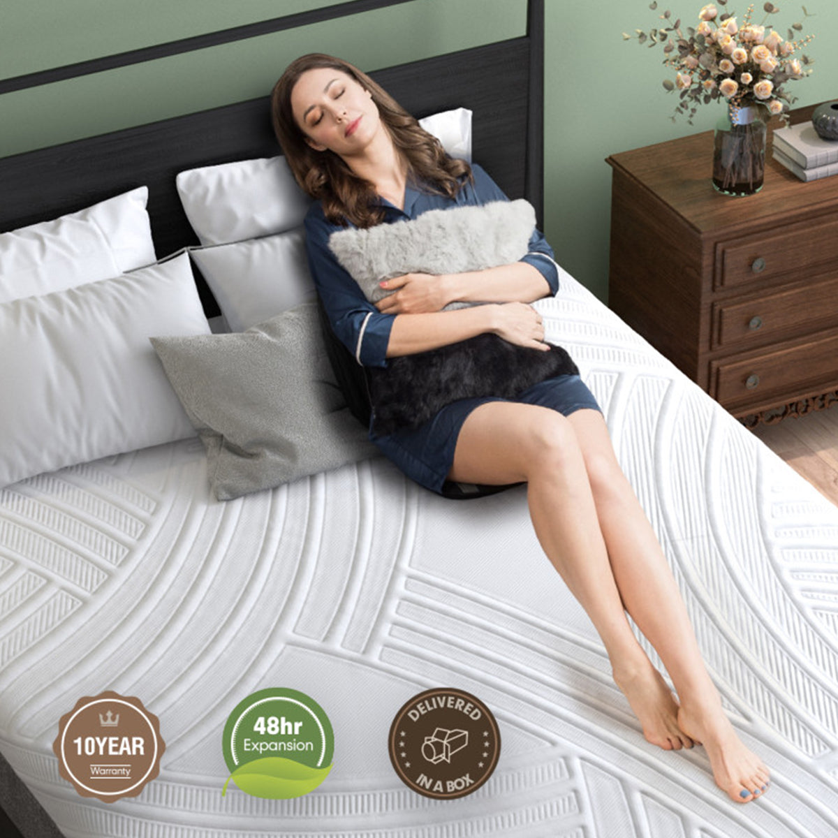 Full-Sized Memory Foam Gel Mattress - image 7