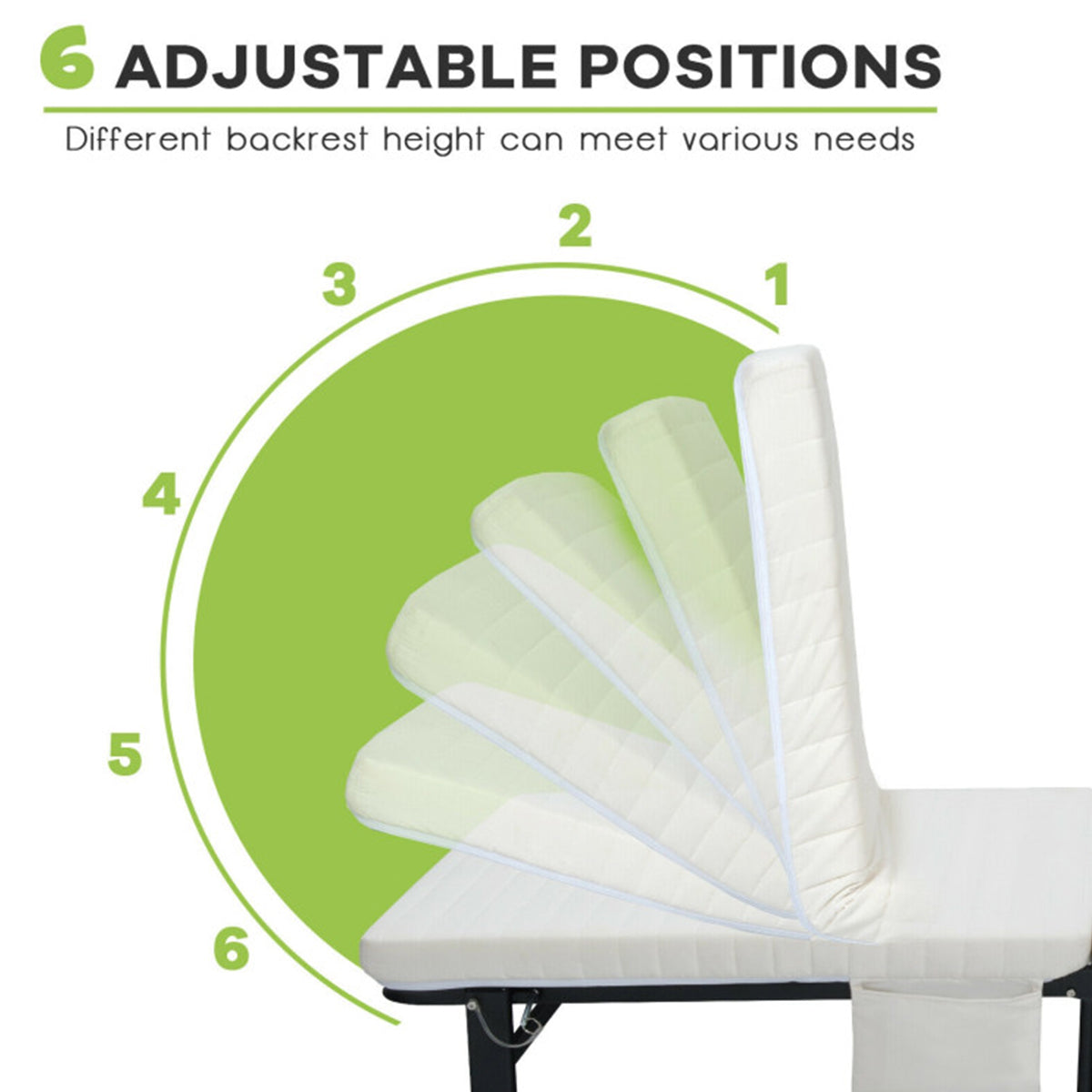 Portable Adjustable Guest Single Bed Twin Mattress - image 11