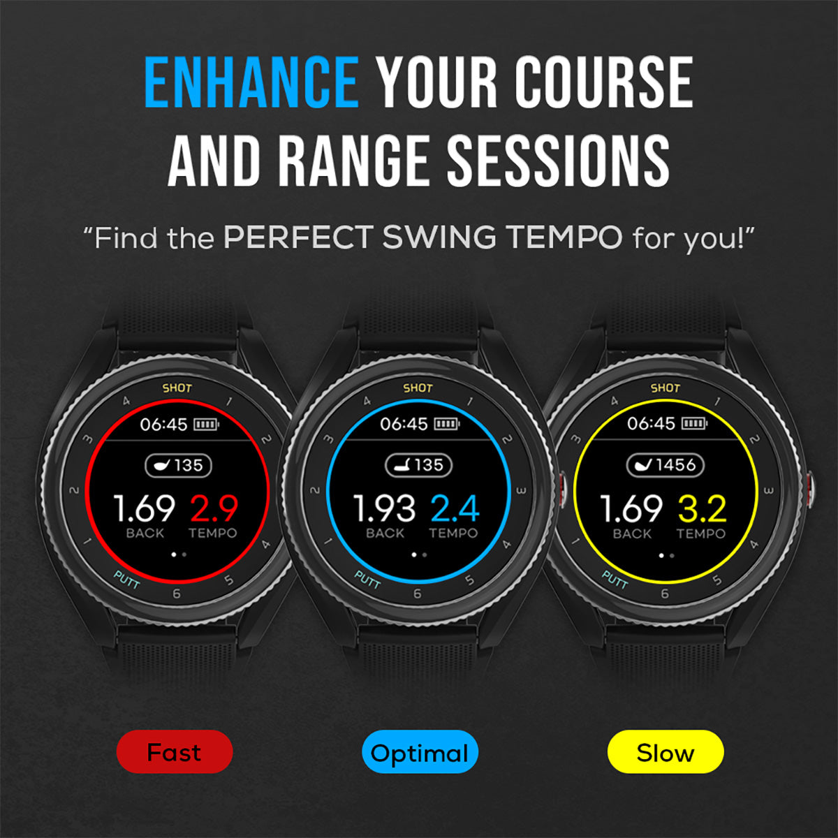 Advanced GPS Golf Watch with Swing and Putt Tracking - image 2