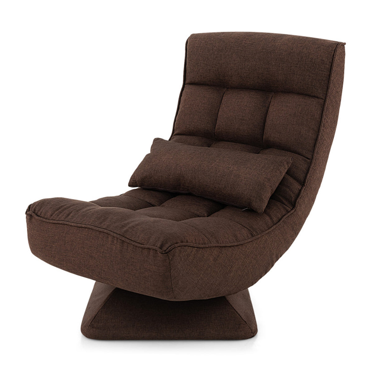 Adjustable 360° Swivel Floor Chair with Massage Pillow - image 5