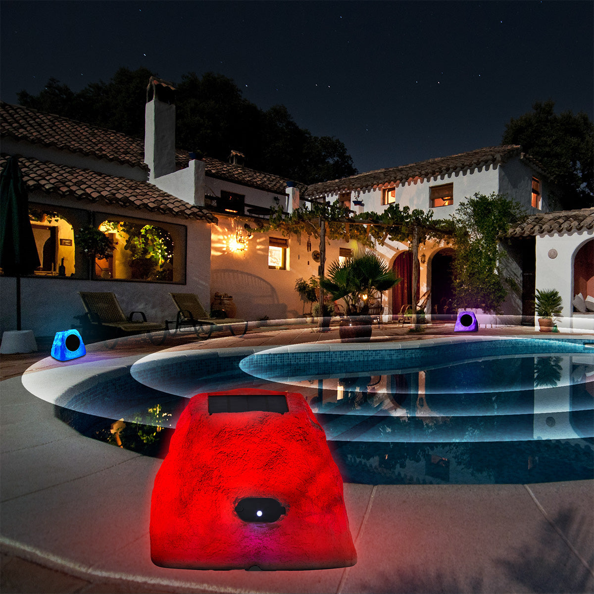 Solar Powered Bluetooth Rock Speaker with Multilink - image 9