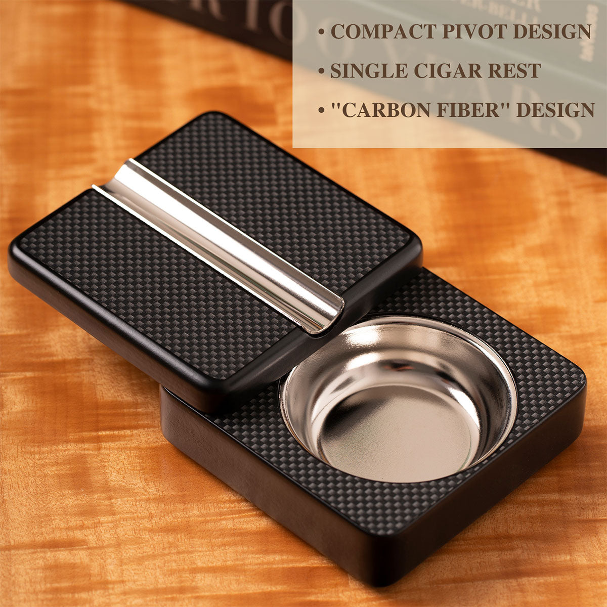 Pivot Design Carbon Fiber Single Cigar Ashtray - image 6