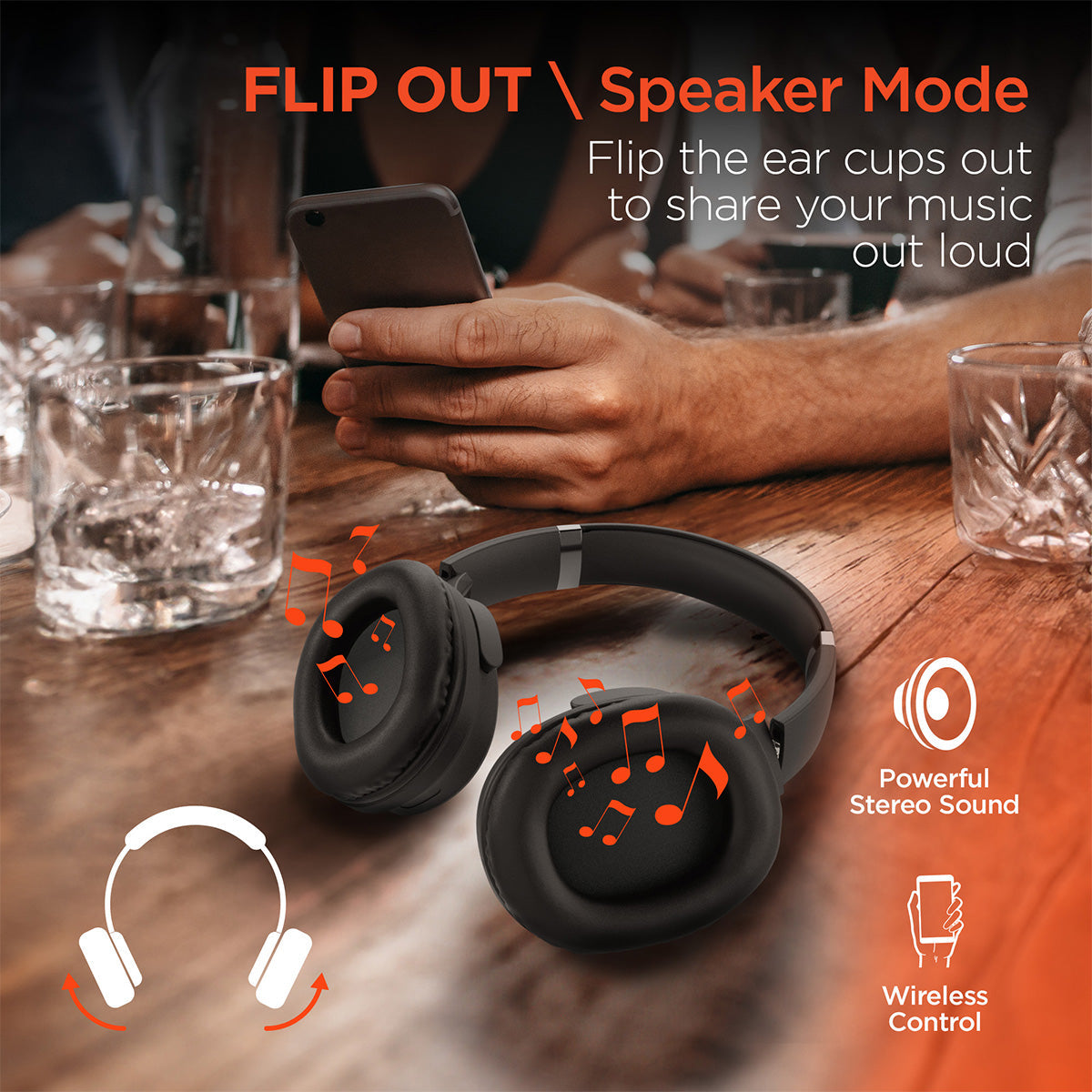 Convertible Wireless Speaker-Headphones - image 5