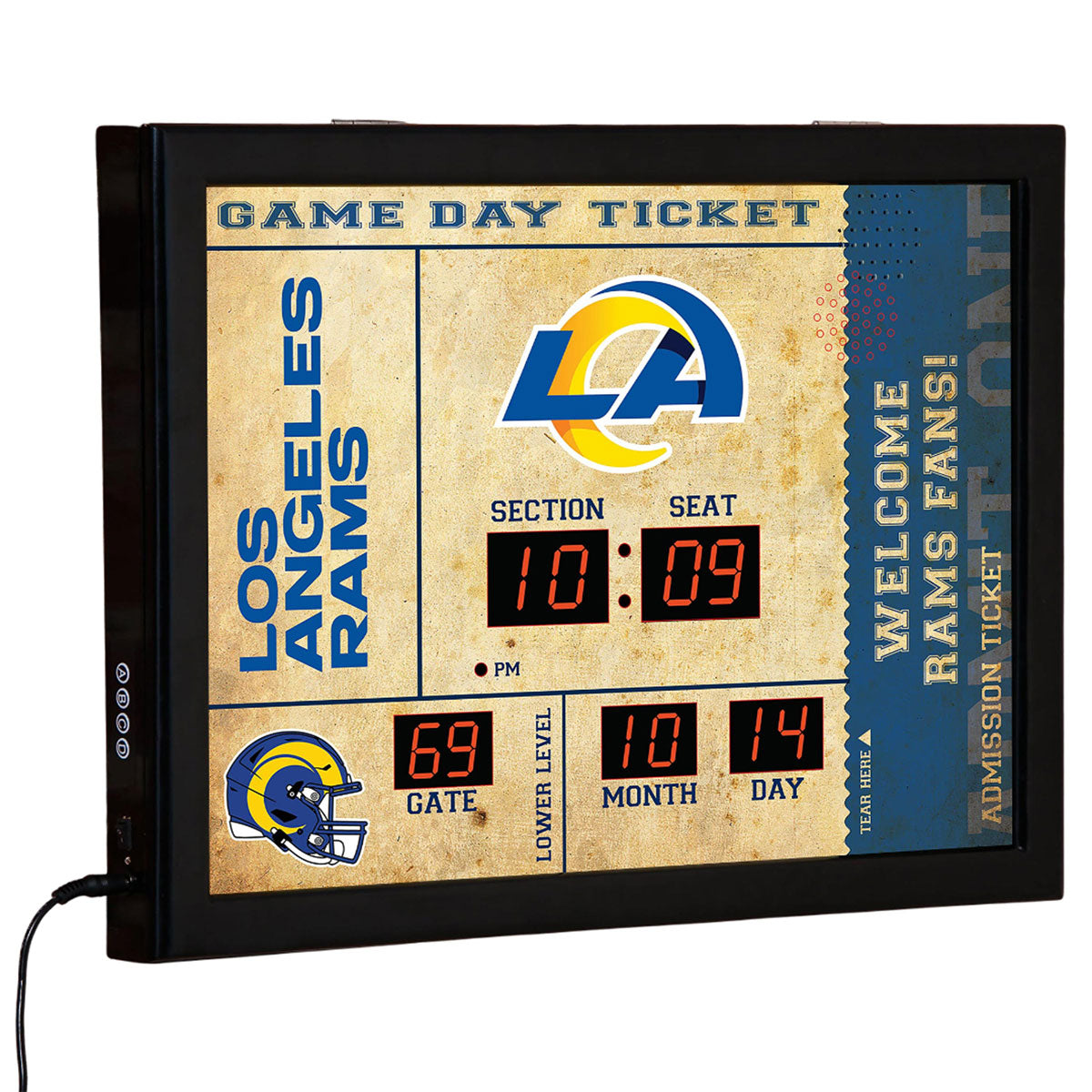 NFL Gameday Ticket Wall Clock and Speaker - image 41