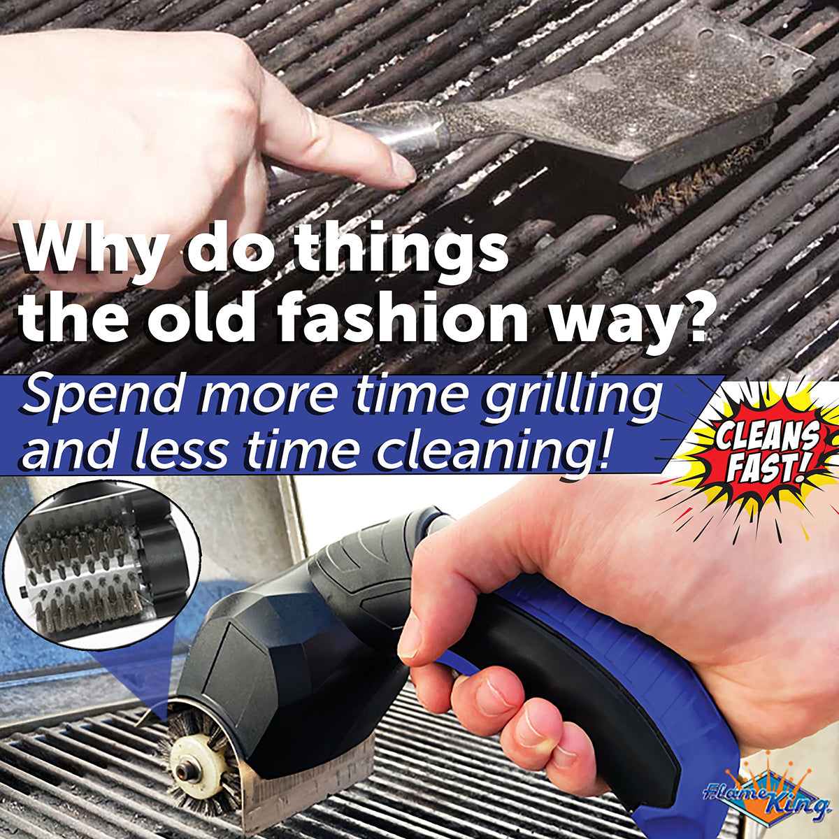 Electric Power Scrubber Grill Brush - image 5