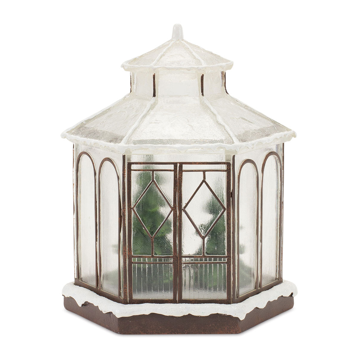 LED Snowy Gazebo Tabletop Decor - image 2