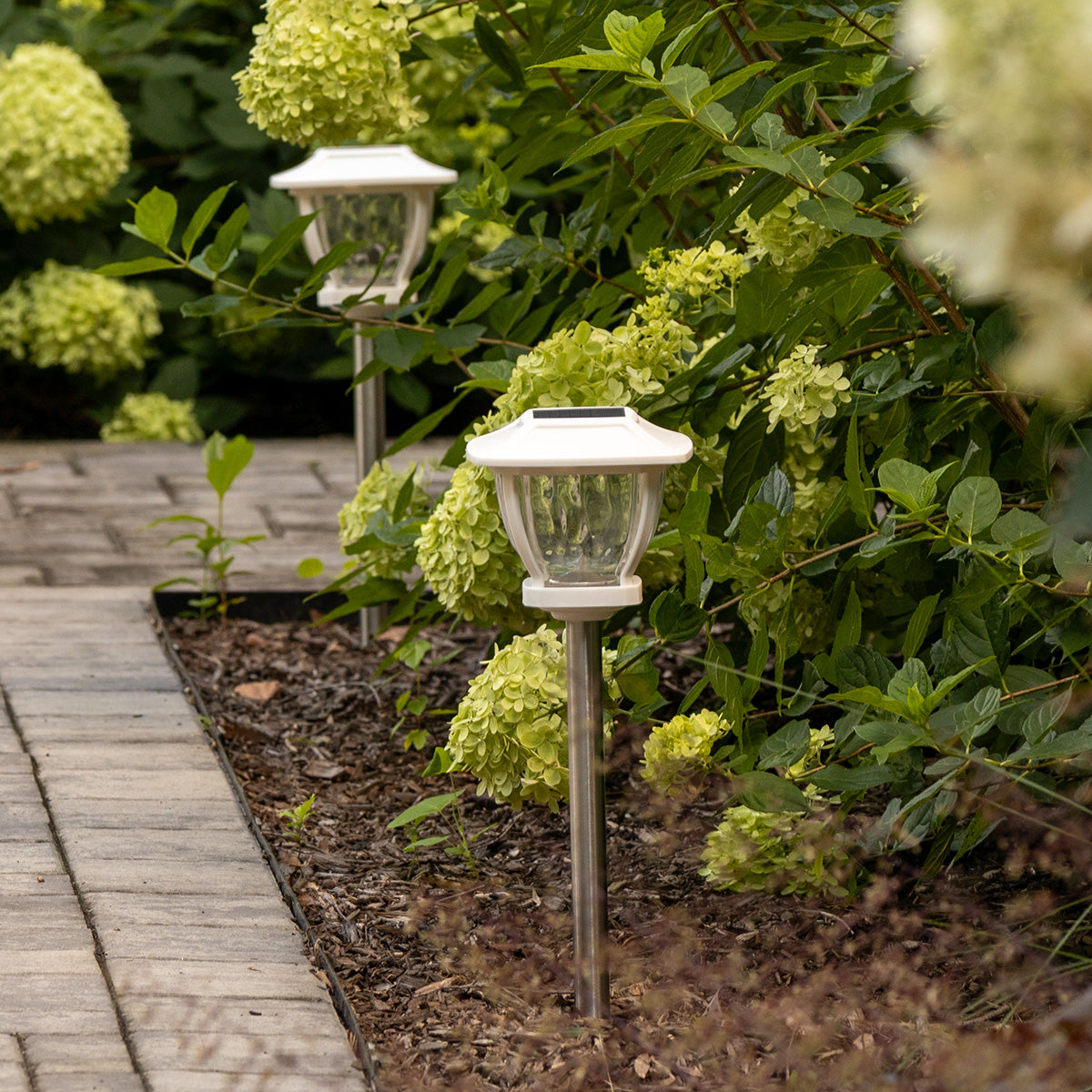 Wave Style Solar Powered Pathway Lights (Set of 2) - image 13