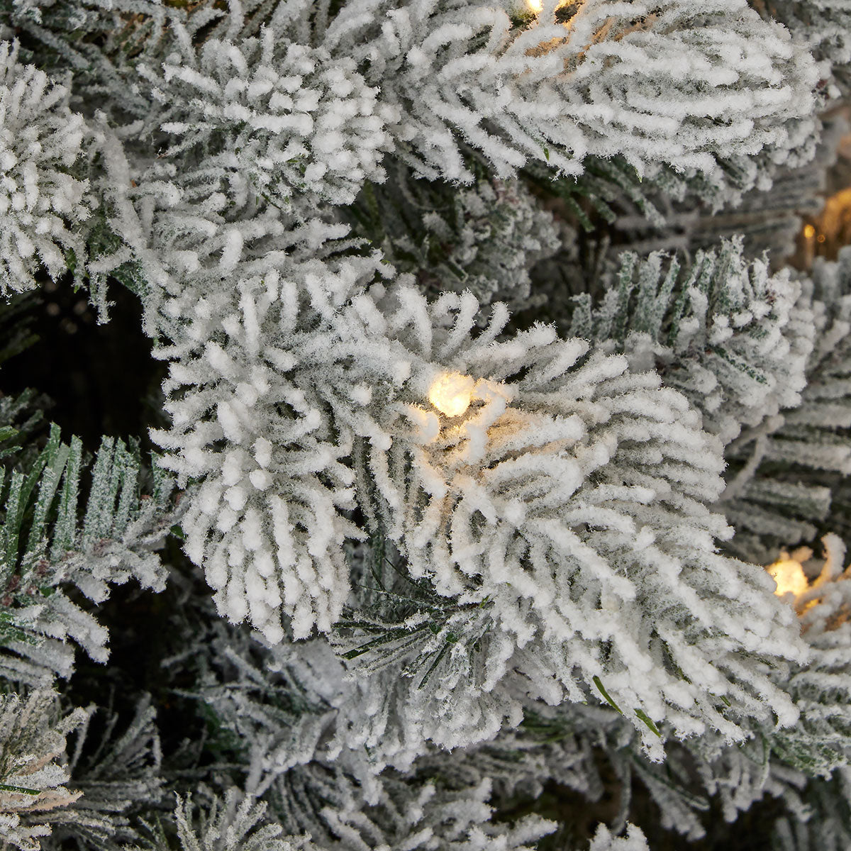 Flocked Palmetto Pine Christmas Tree - image 9