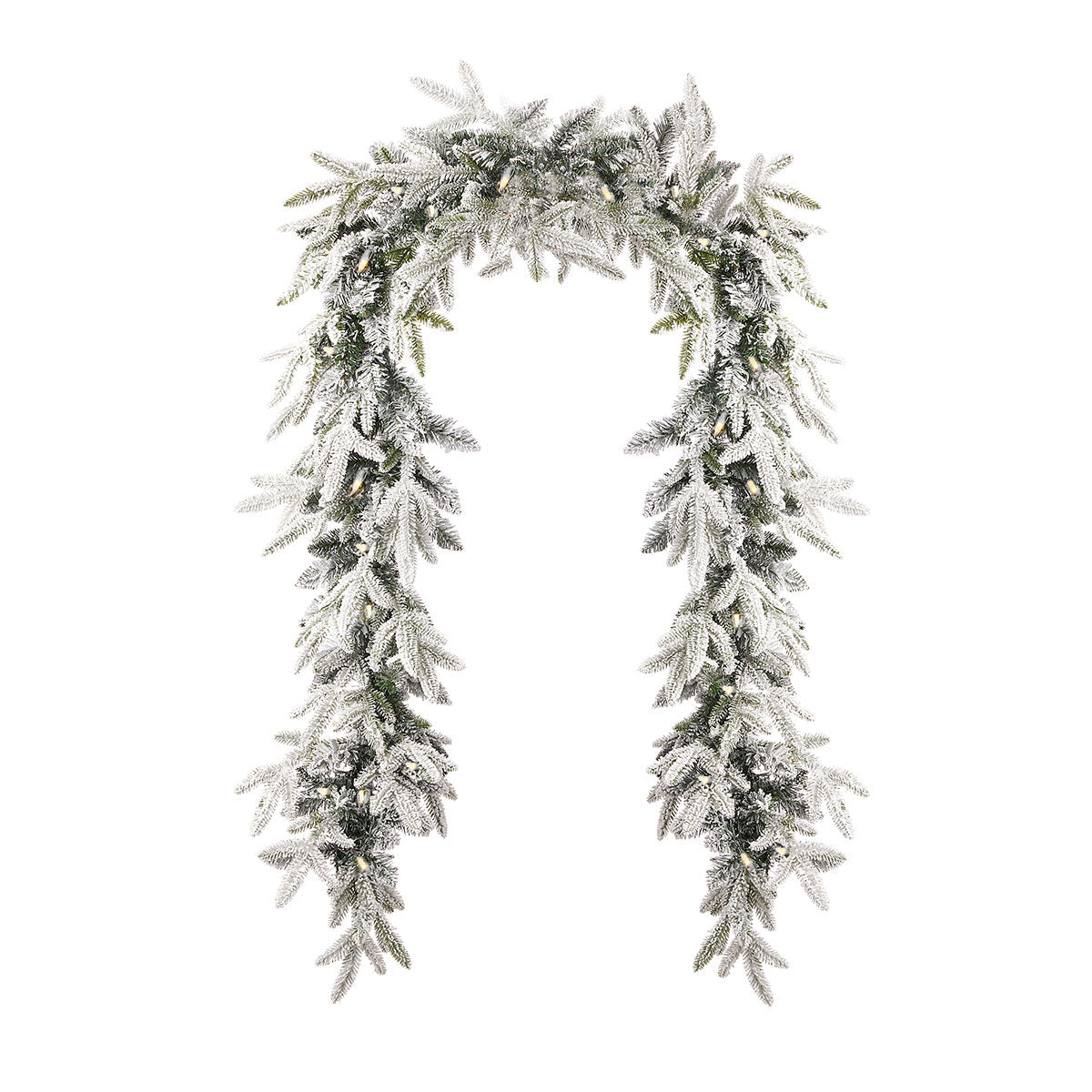 9' Flocked Frasier Fir Garland - image 7
