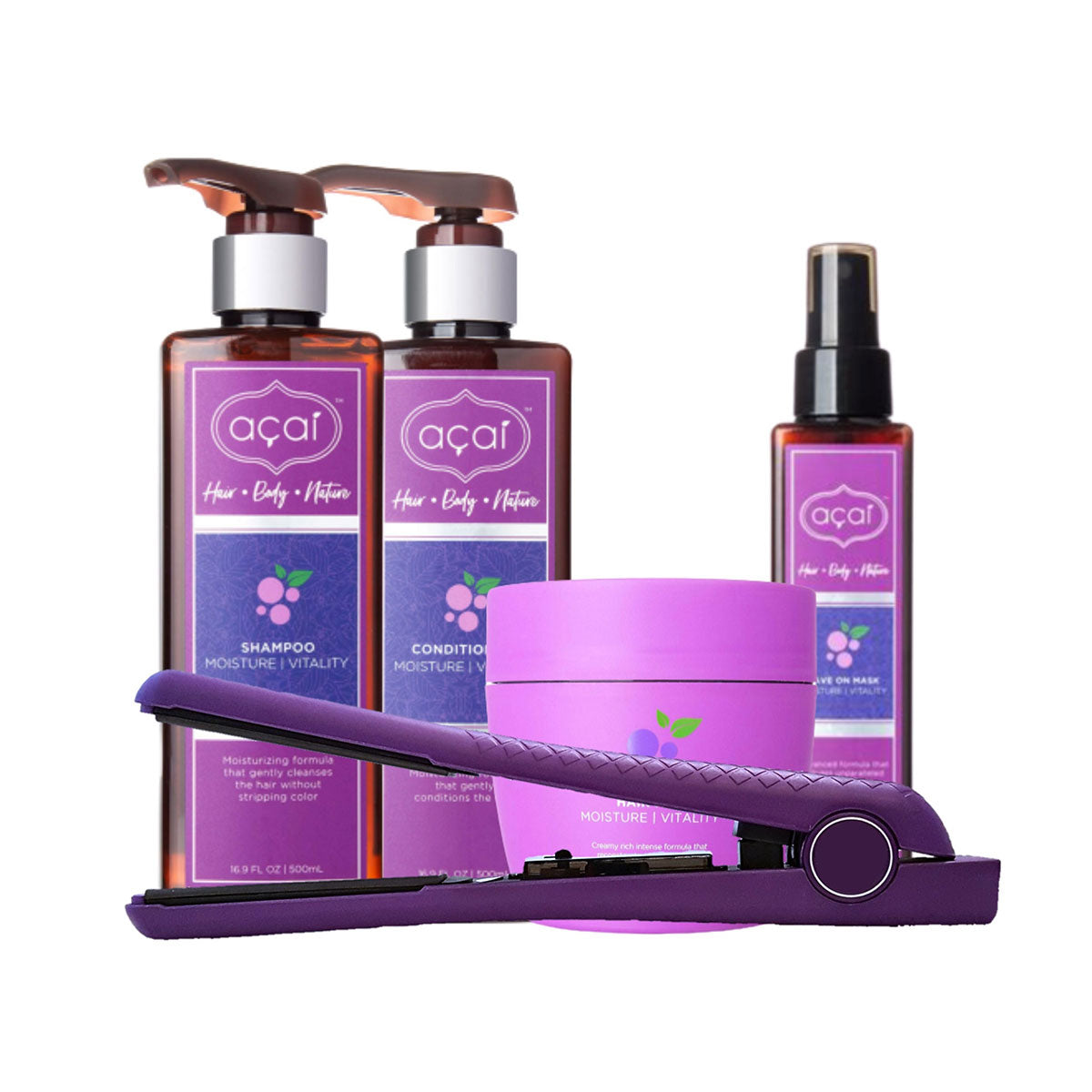 Nourishing Acai-Infused Complete Hair Care Set