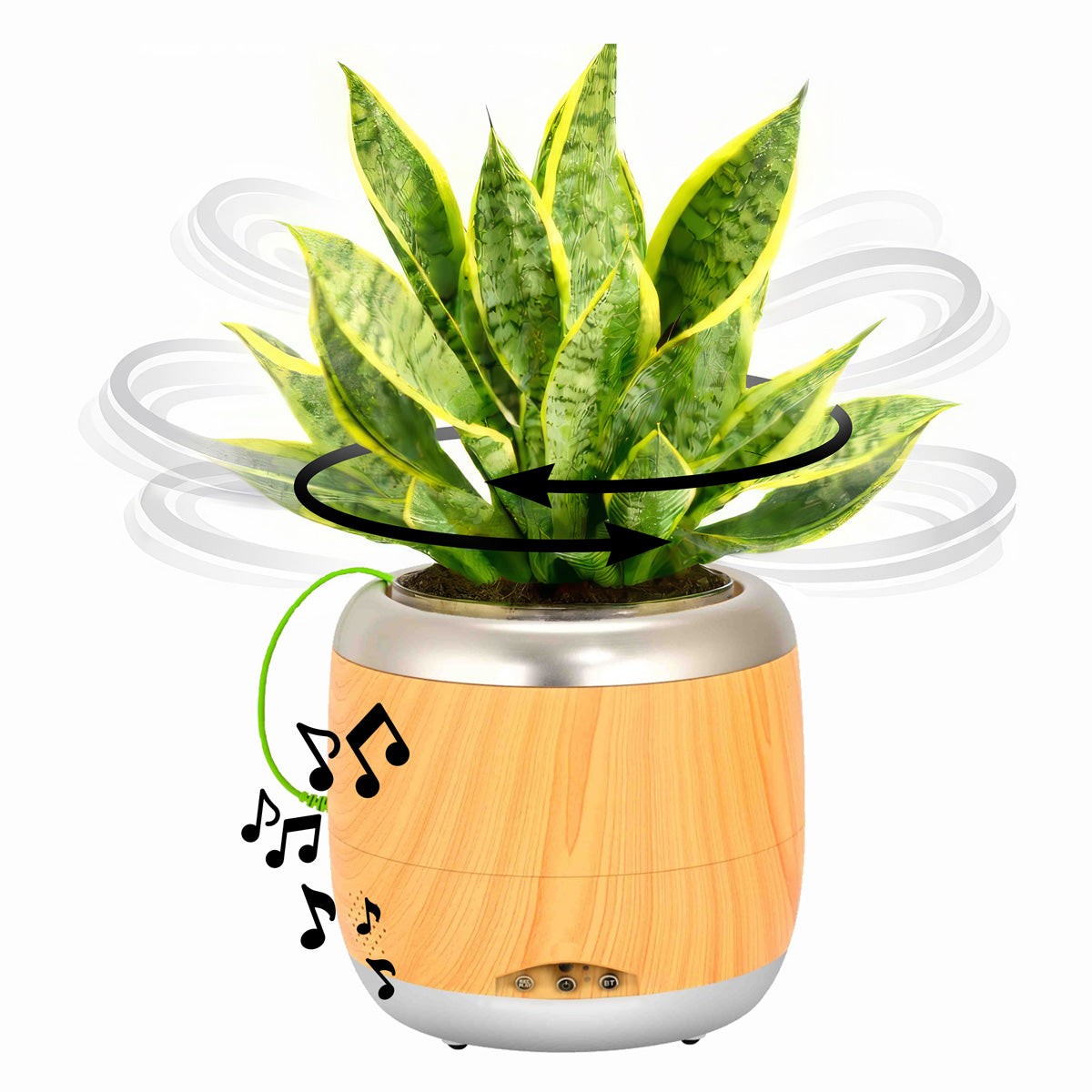 Interactive 4'' Smart Plant Pot with Speaker
