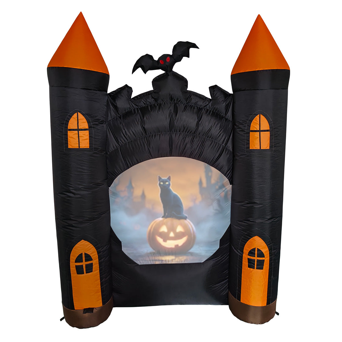 7' Animated Inflatable Haunted Castle - image 3