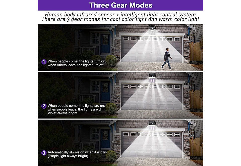 Solar Bug Zapper Motion Sensor Lights - image 5