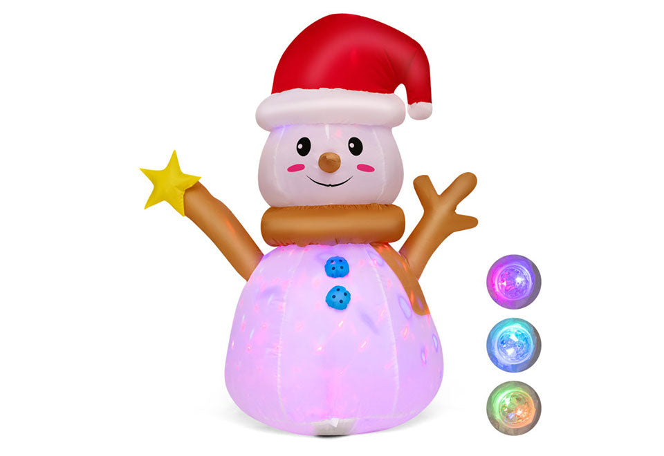 4-Ft. Inflatable Snowman with Rotating LED Lights - image 10