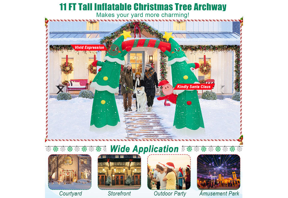 11-Ft. Inflatable Christmas Tree Archway - image 4