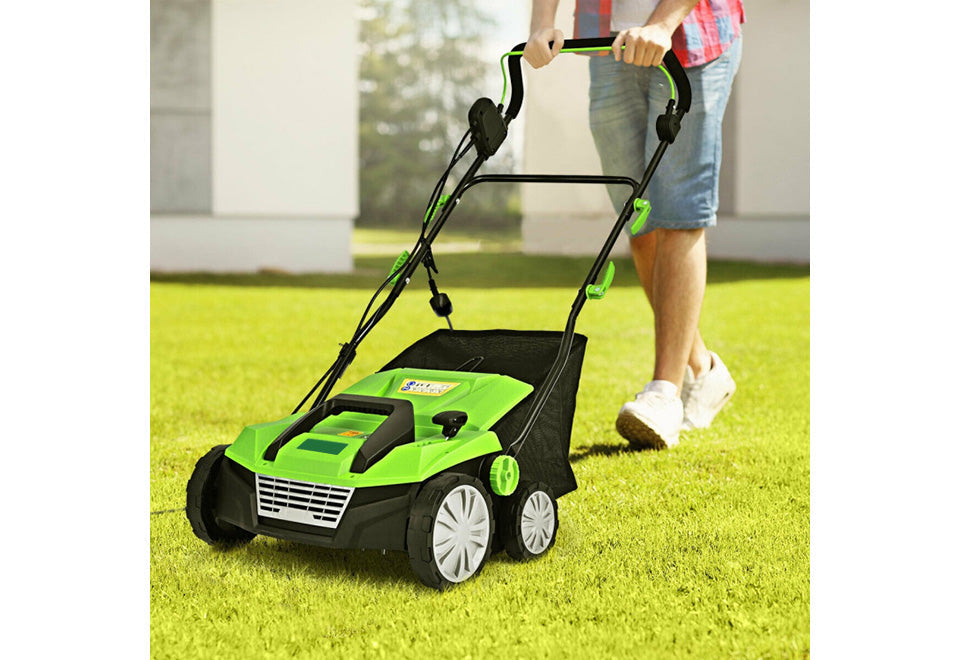 15'' Corded Electric Lawn Dethatcher