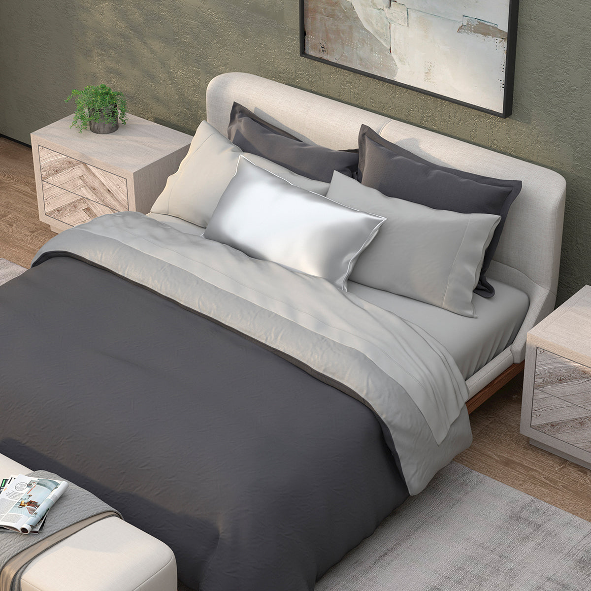 Pillow Shams for Cooling Reversible Duvet (Set of 2) - image 8