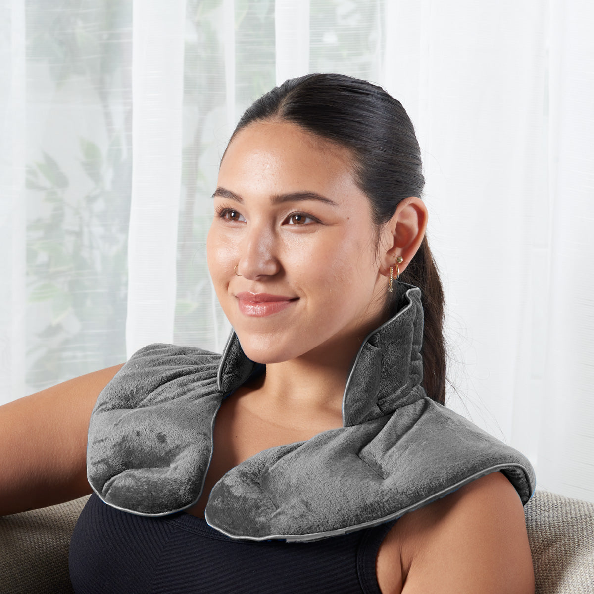 Hot/Cold Weighted Neck and Shoulder Wrap with Aromatherapy