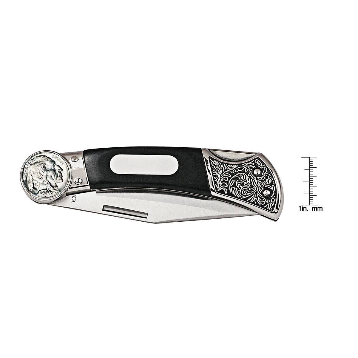 Buffalo Nickel Wood Pocket Knife - image 5