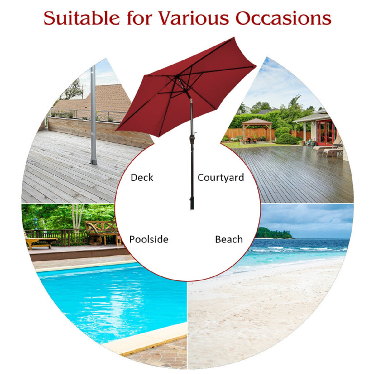 9' Market Patio Table Umbrella - image 27