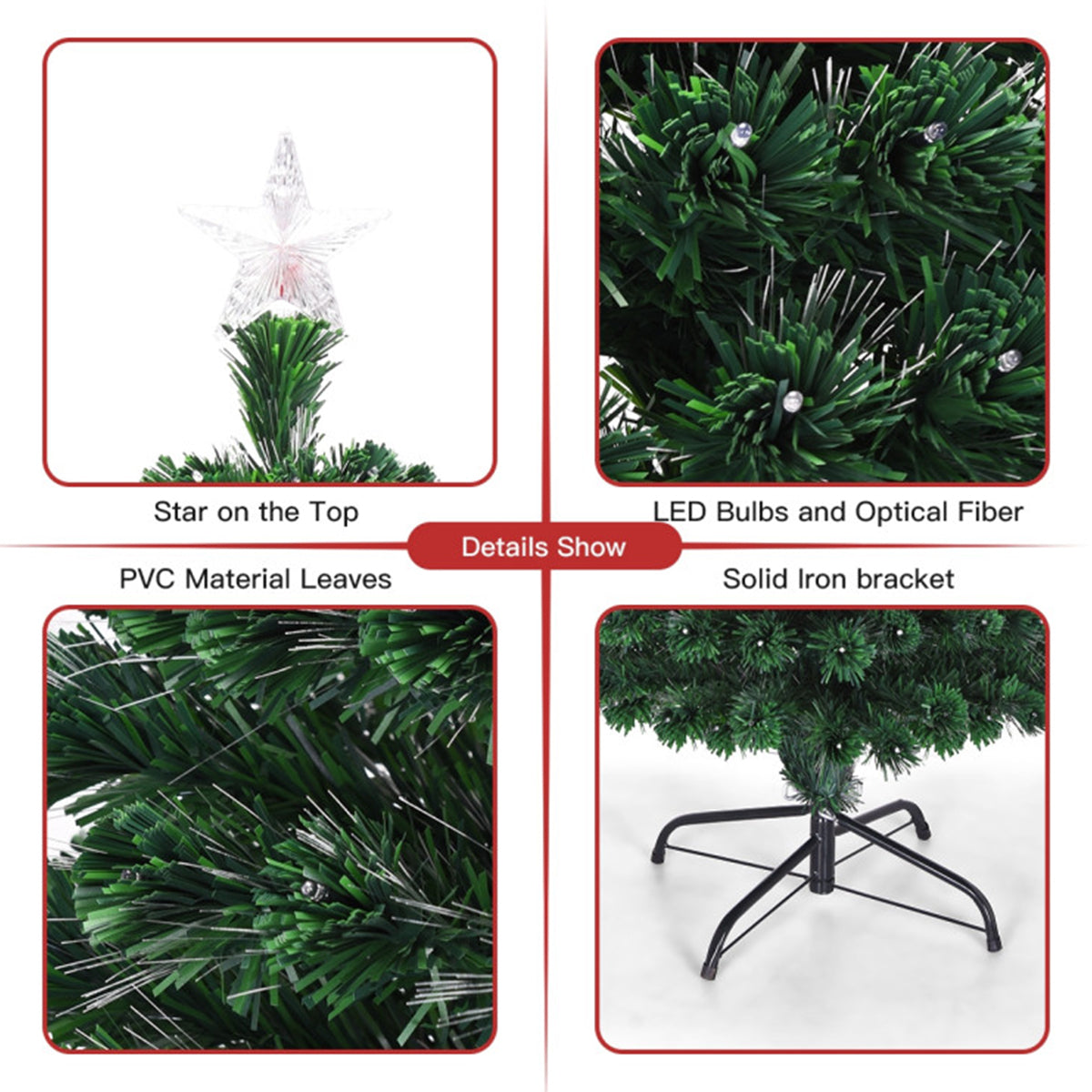 Multicolor Pre-lit Artificial Christmas Tree - image 5