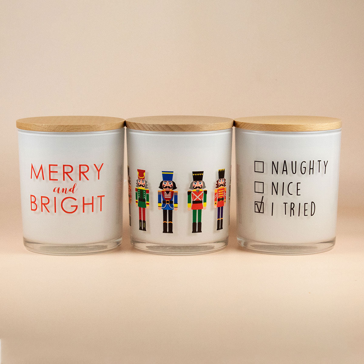 Christmas Printed Candles (3 Pack) - image 3
