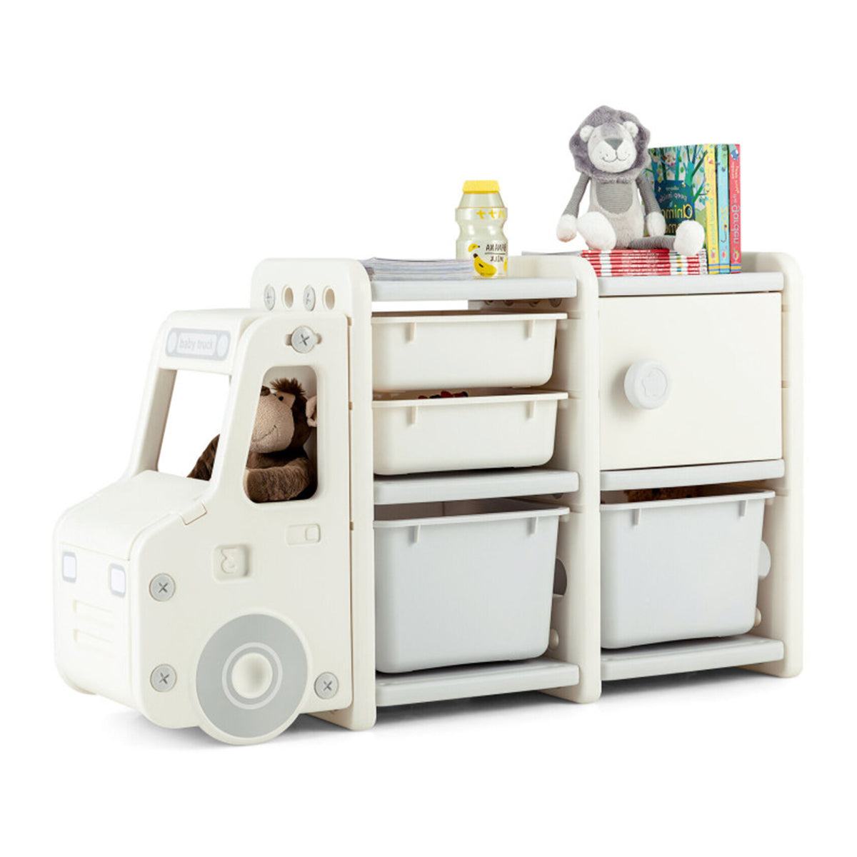 Kids Truck Storage Organizer with Plastic Bins - image 18