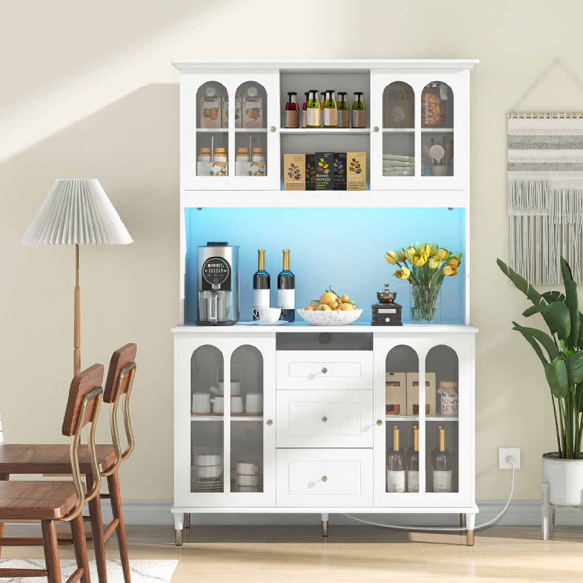 73'' Kitchen Pantry Storage Cabinet