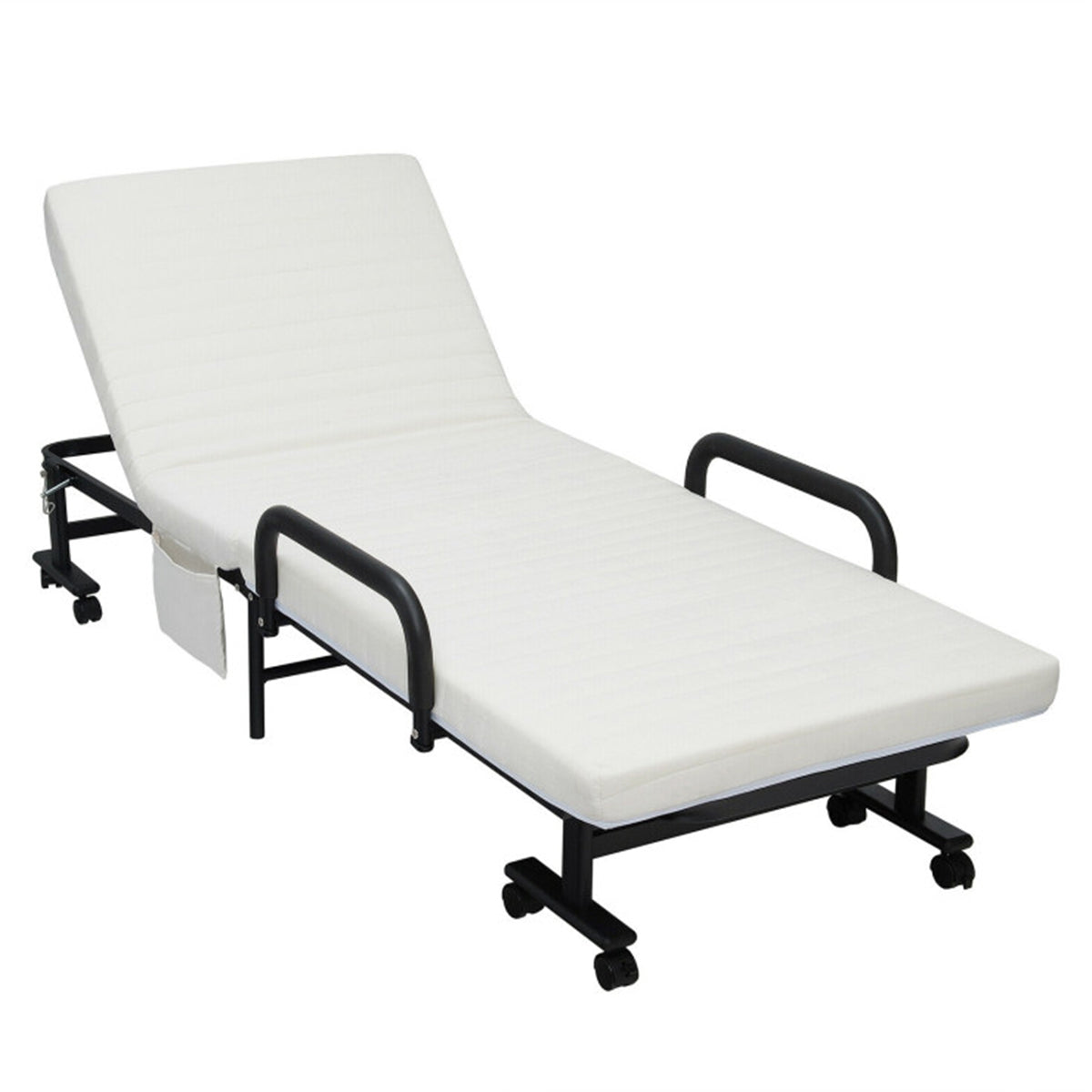 Portable Adjustable Guest Single Bed Twin Mattress - image 2